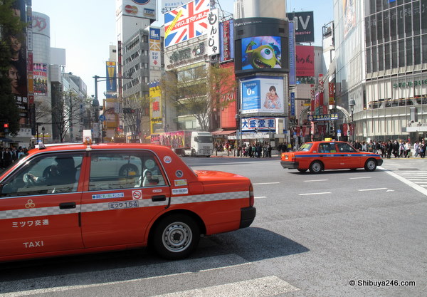 Taxis on the crossing