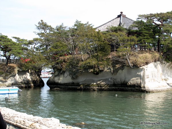 Temple on a small island