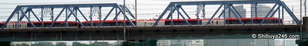 Narita Express (NEX) heads to the airport