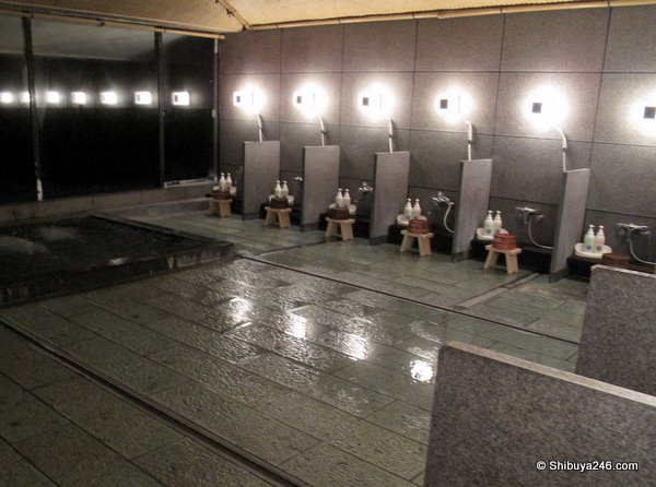Washing area.
