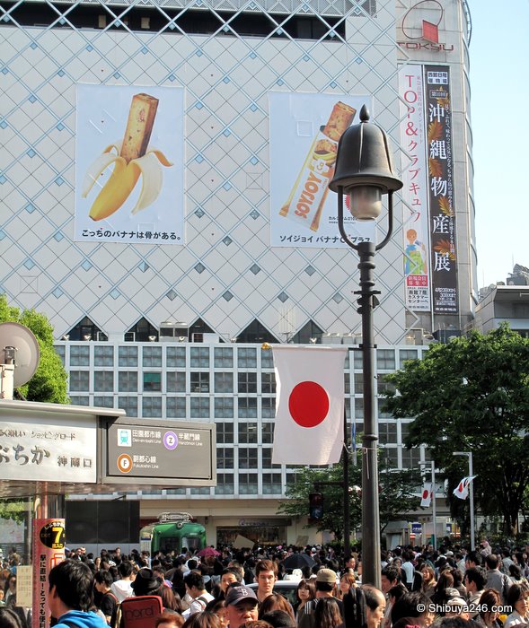 The Hinomaru Japanese flag always makes an appearance on National Holidays
