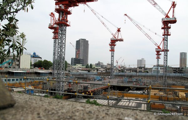 Stage 1 is getting off the ground. You can see more danchi to the left yet to be fully demolished