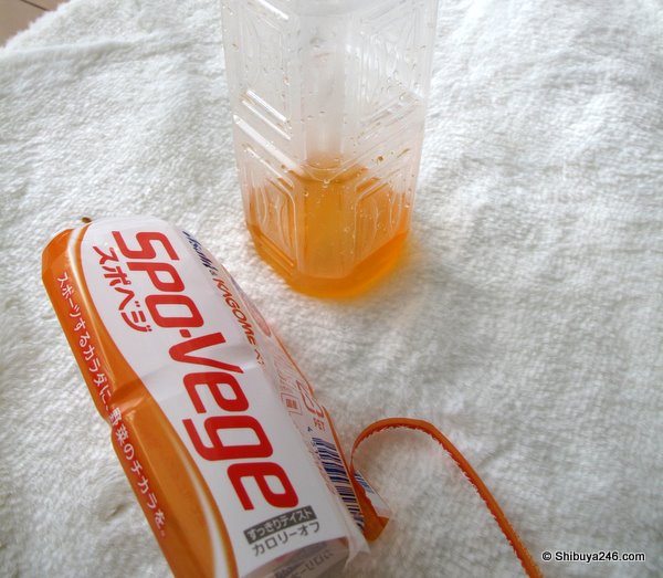Now I can throw away the wrapper (burnable) separate to the bottle (non-burnable)