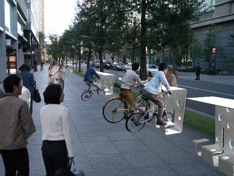 Ride your bike straight in and snack