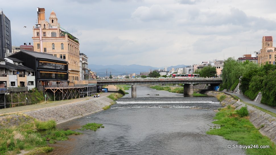 The river passes through the center of the city keeping the atmosphere calm