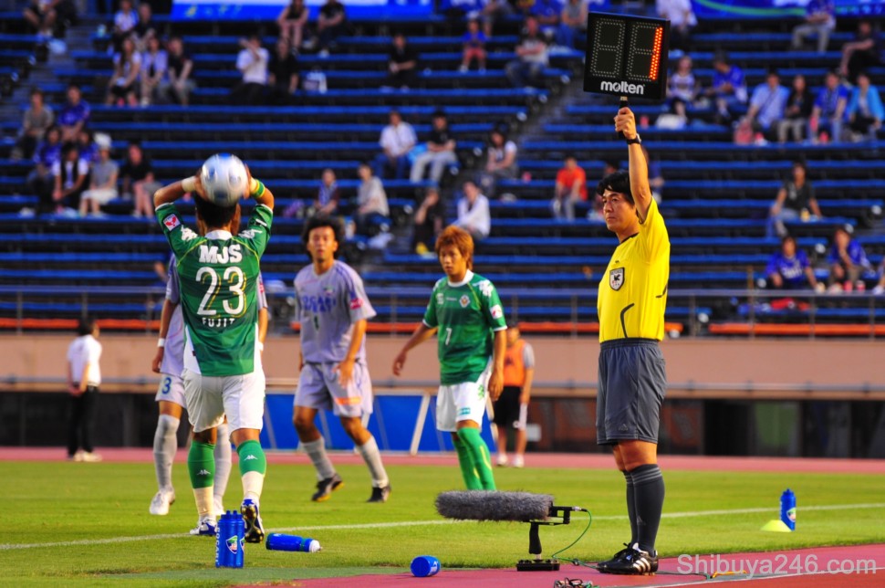Just one minute of extra time being added on to the first half