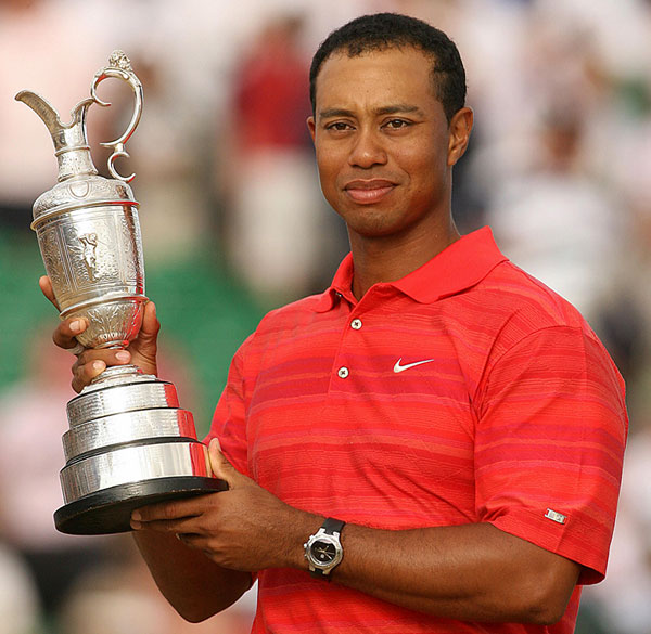 Tiger Woods at the British Open, picture from theonoin.com
