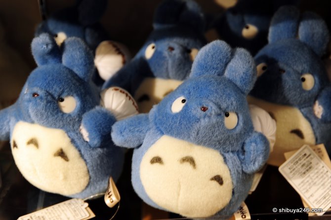 Totoro on sale in the Ghibili shop in Kyoto