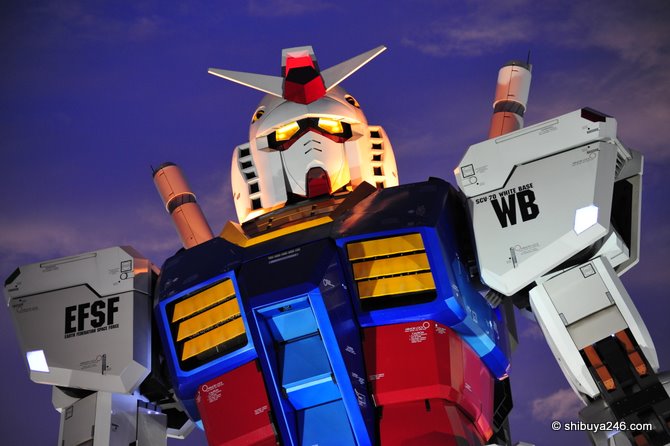 Gundam at Night