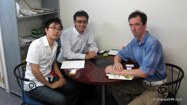 Meeting with Maeda-san and Saito-san, managers of Okaimono.com project