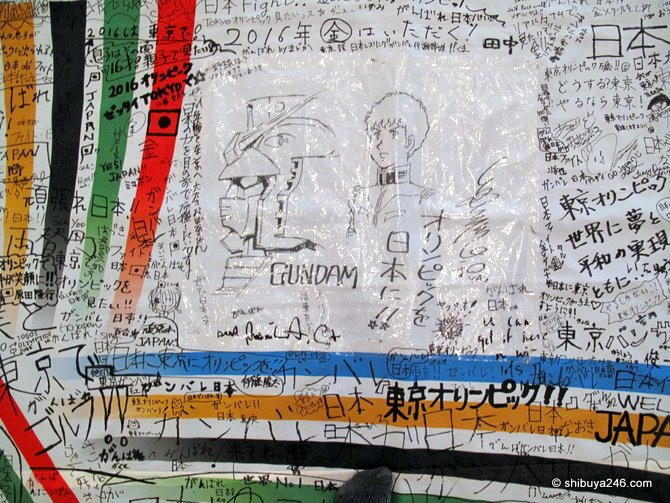 Some nice artwork of Gundam here 