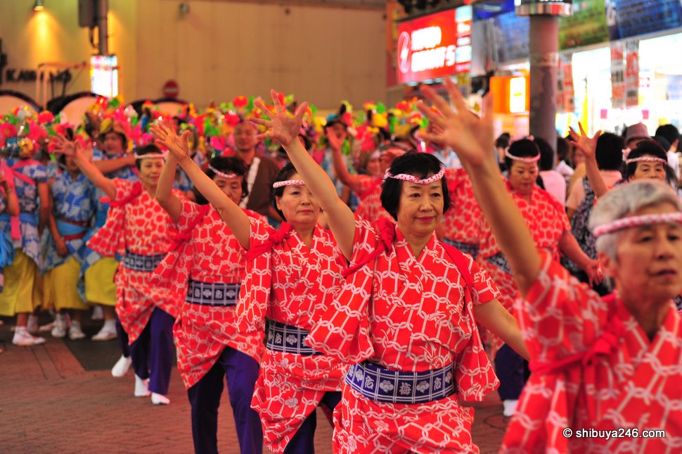 Not the normal age group I am used to seeing for a Matsuri, but they showed a lot of energy