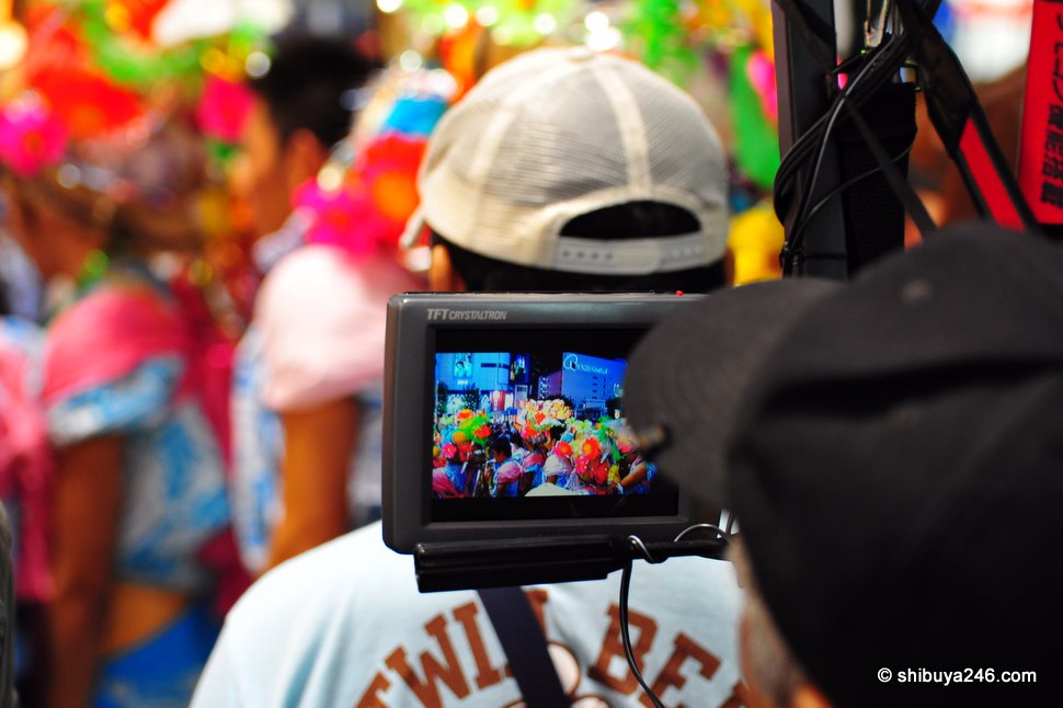 This guy was getting some good coverage with his video camera