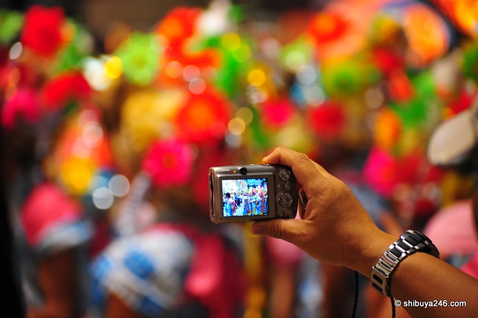 This Canon camera is getting a nice shot of the festival colors