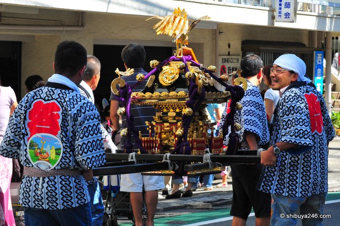 Recently there have cases of omikoshi being stolen. Best put this one away safe for next year.