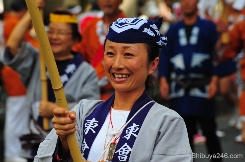A cheering smile from this participant