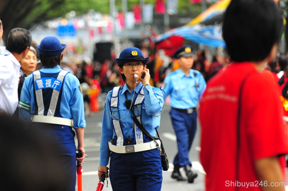 Good to see the Police on top of the job making sure things go smoothly