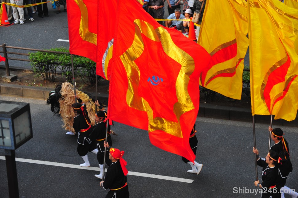 More vivid colors with the red and gold