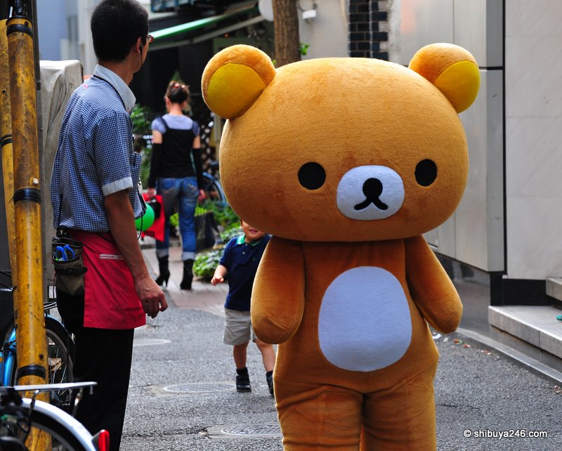 I think that kid is trying to chase down Rilakkuma