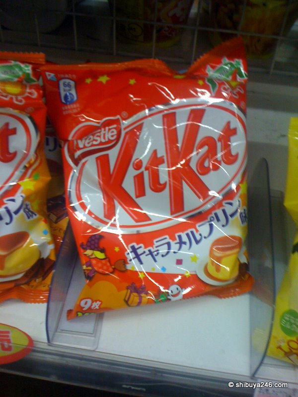 New flavored KitKat, caramel pudding