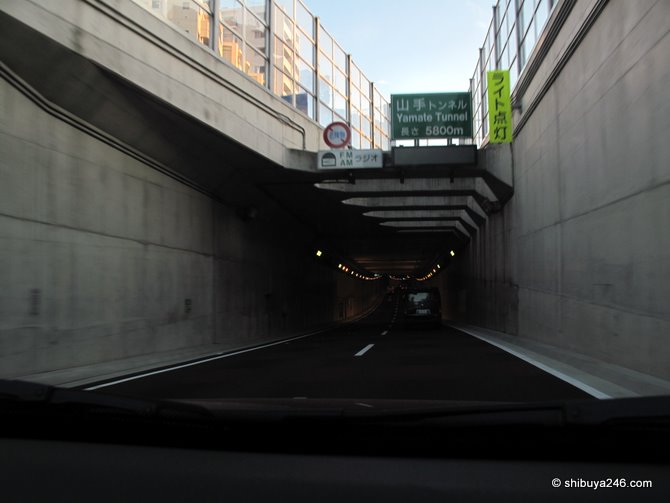 time to to put the lights on and hit the Yamate Tunnel for 5800 metres