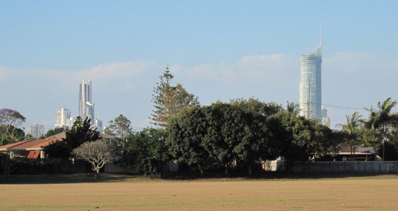 Park view of Q1 Residential Tower