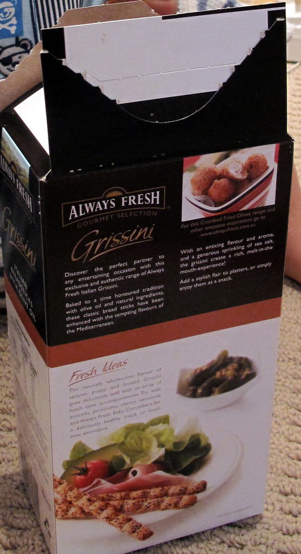 Sesame seed springled crackers, spicy tasting good