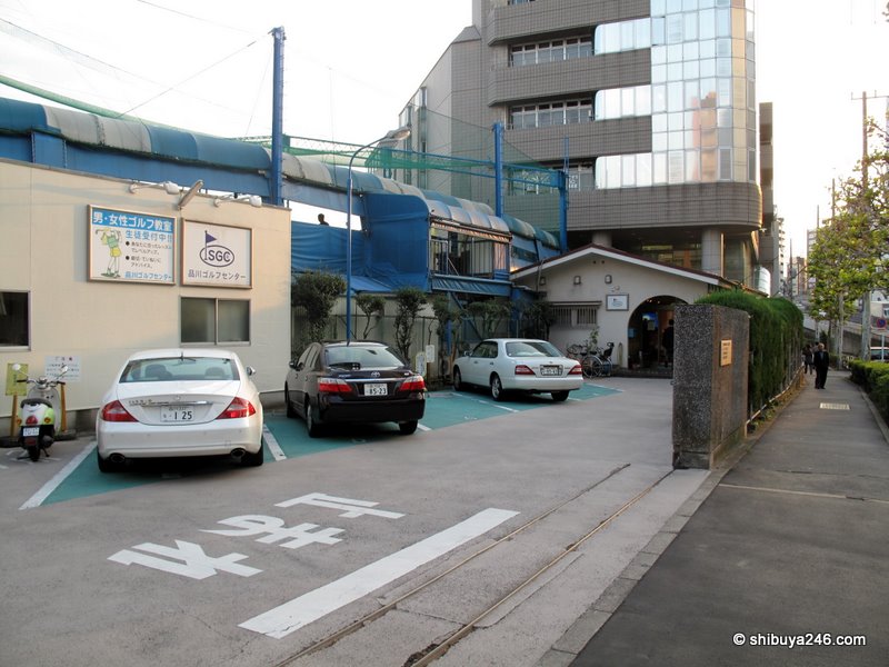 The land is actually shared with Mitsubishi Juko. Maybe they own it and love golf