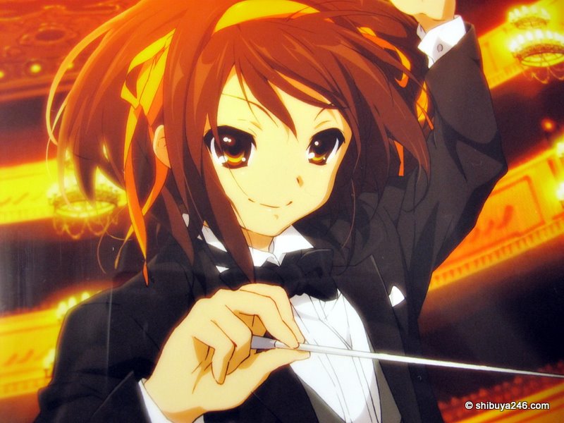 closeup of the other clear file folder, Haruhi Suzumiya from 'The Melancholy of Haruhi Suzumiya'