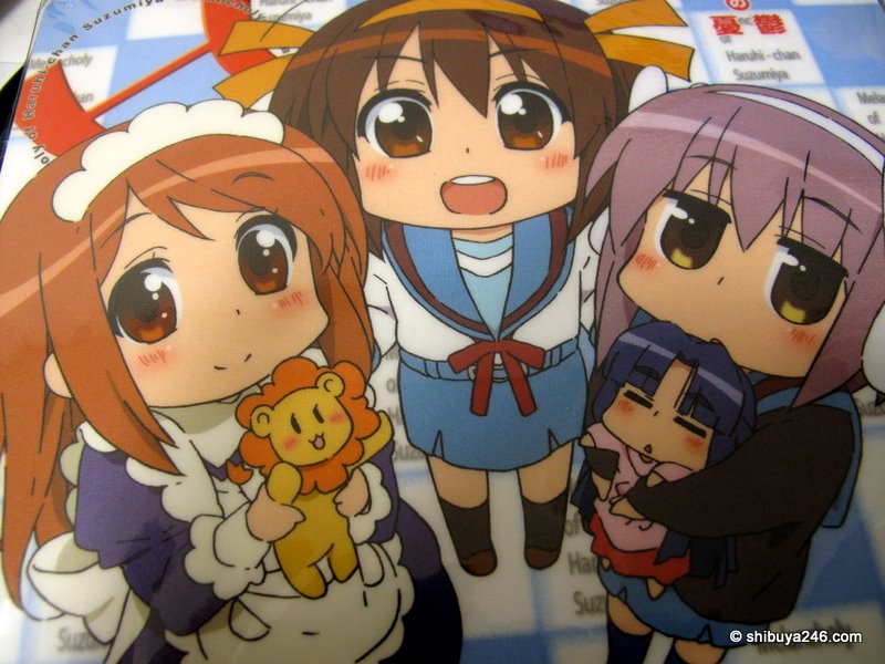 A mousepad by Kyoto Animation for 'The Melancholy of Haruhi Suzumiya'