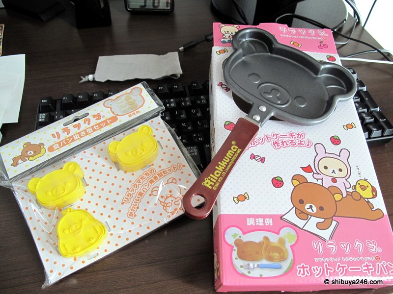 My Rilakkuma Pancake set newly acquired