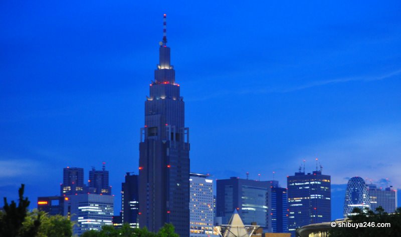 The NTT DoCoMo Tower at Yoyogi. A tower built on the profits of the data revenue model that from imode