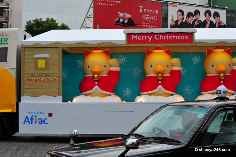 The Aflac ads in Japan use a duck. Some of the ads are really well made