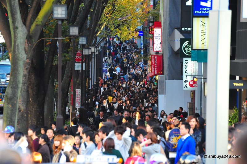 The streets were packed out today. It was hard just to find a place to stand never mind walk. No chance of getting down to KIDDY LAND