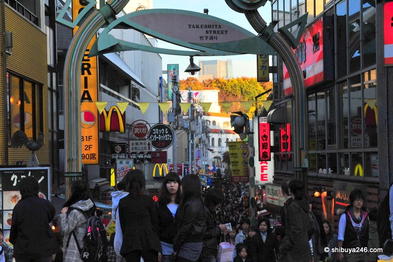Takeshita-dori was just as bad if not worse