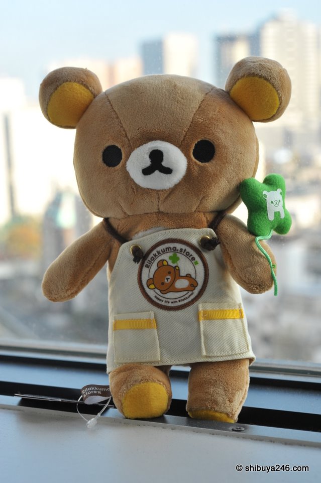 Rilakkuma in working apron from Tokyo Rilakkuma Store