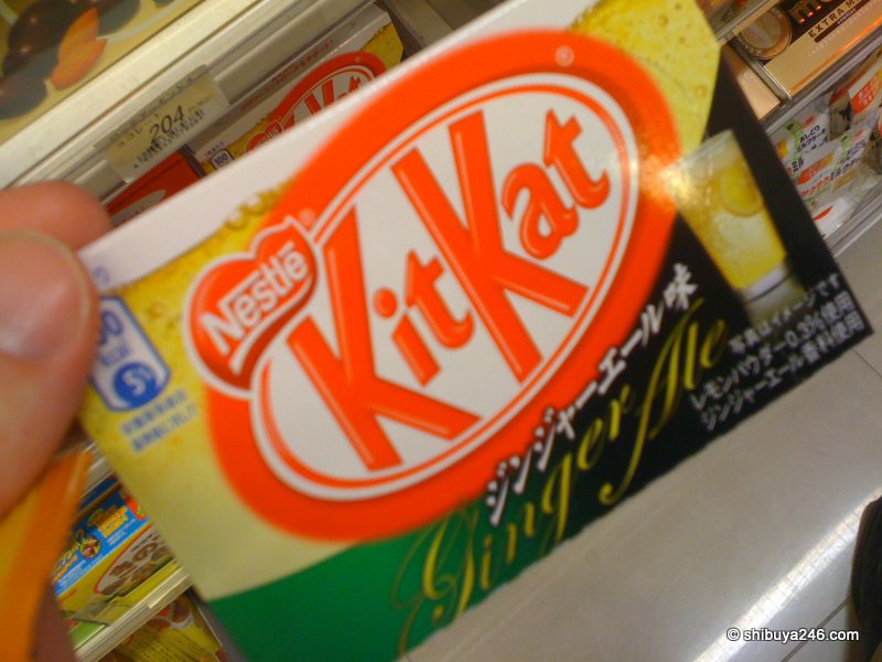 Ginger Ale KitKat. There must be a new flavor of kitkats every few days!
