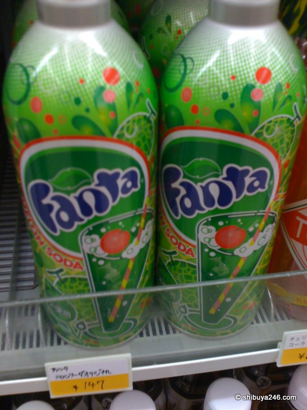 the melon fanta looked really lonely against the backdrop of the nanchatte cola. might need a refresh here!