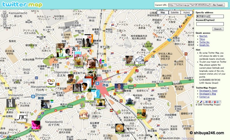 Japan Twitter Map