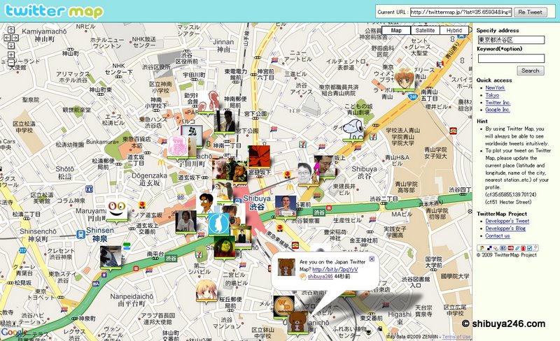 Are you on the Shibuya Twitter map today?
