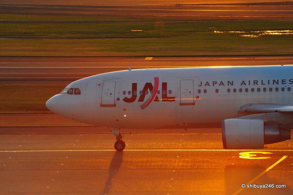 Japan Airlines, JAL at Haneda Airport. Is the sun setting on the Japanese flag bearer?