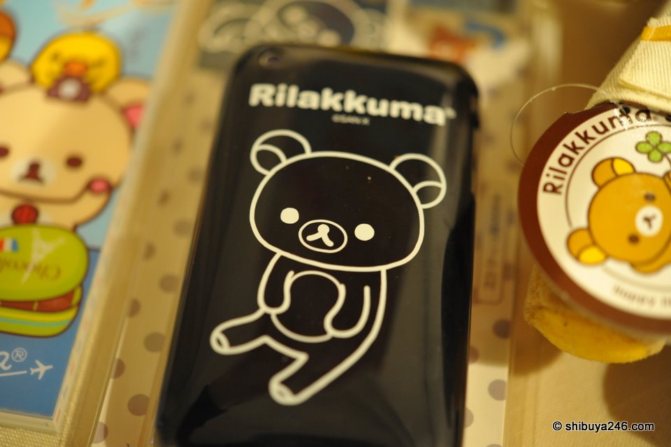 The black version of the Rilakkuma iPhone case. This one is no longer in store, but on the back of my iPhone ^_^.
