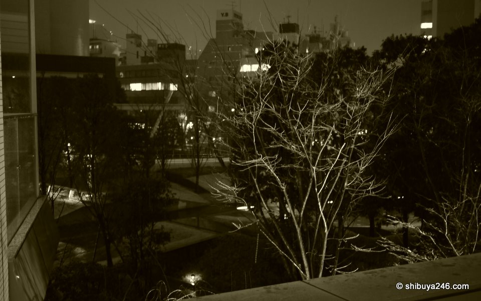 Tried out a feature on the Lumix camera here to create an older style semi-black and white photo. Thought it might go well with the snow.