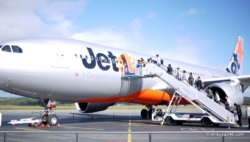 Heading back to Japan on Jetstar