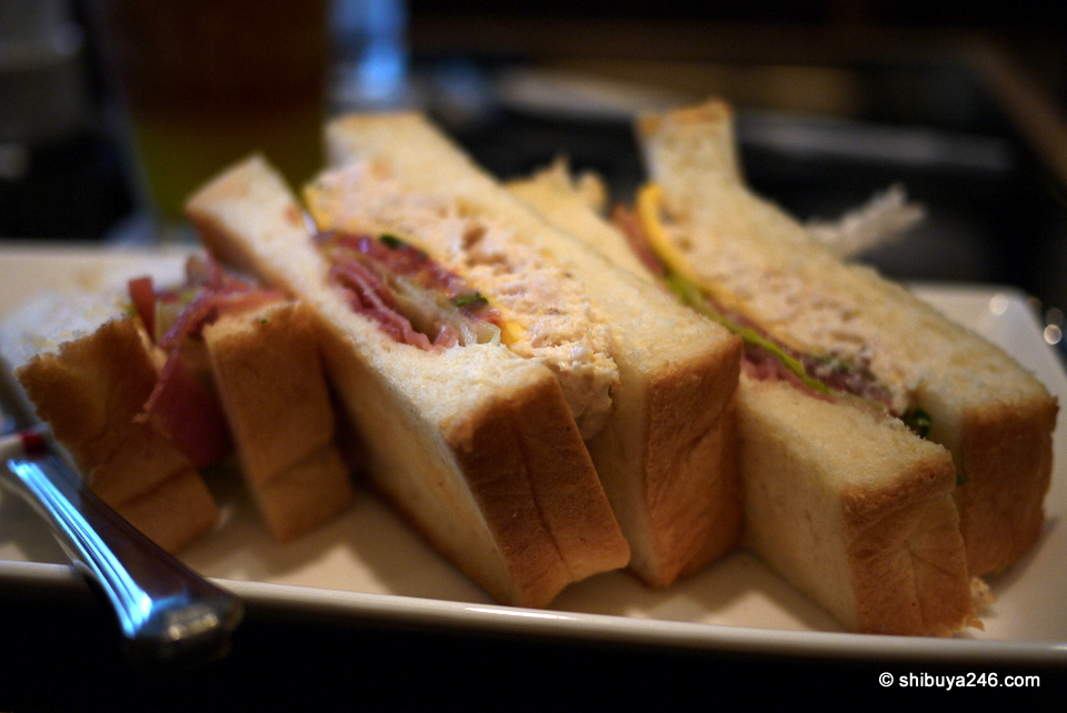 Nice sandwiches to go with the tea