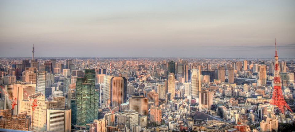 Tokyo Sky Tree with Tokyo Tower