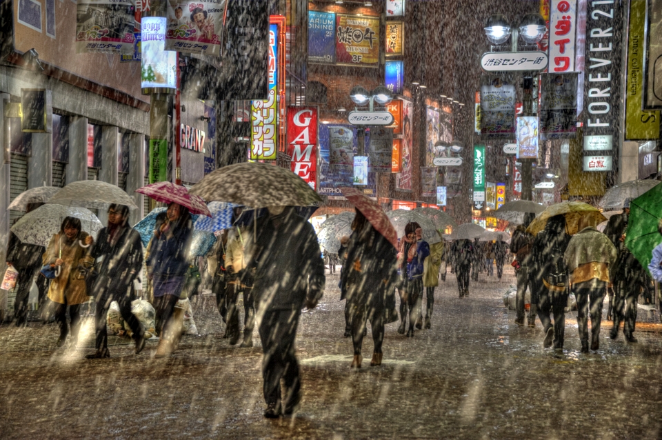Snow in Tokyo