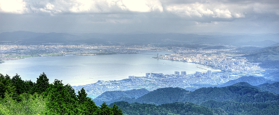 Lake Biwa from Mount Hiei