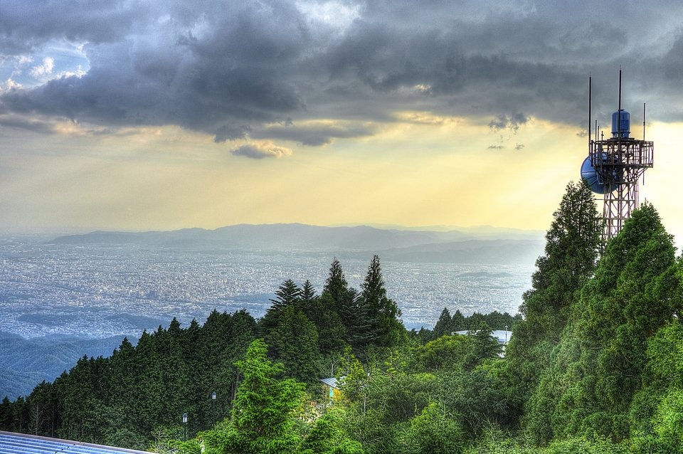 Mount Hieizan, Sunset