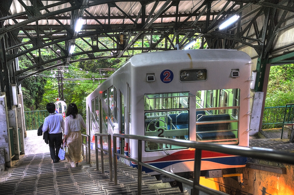 Cable car at Mount Hiei